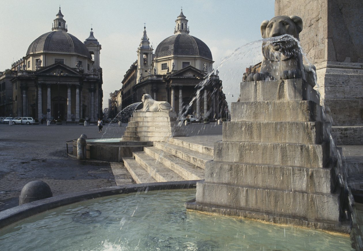 Piazza del Popolo autorstwa Italian School