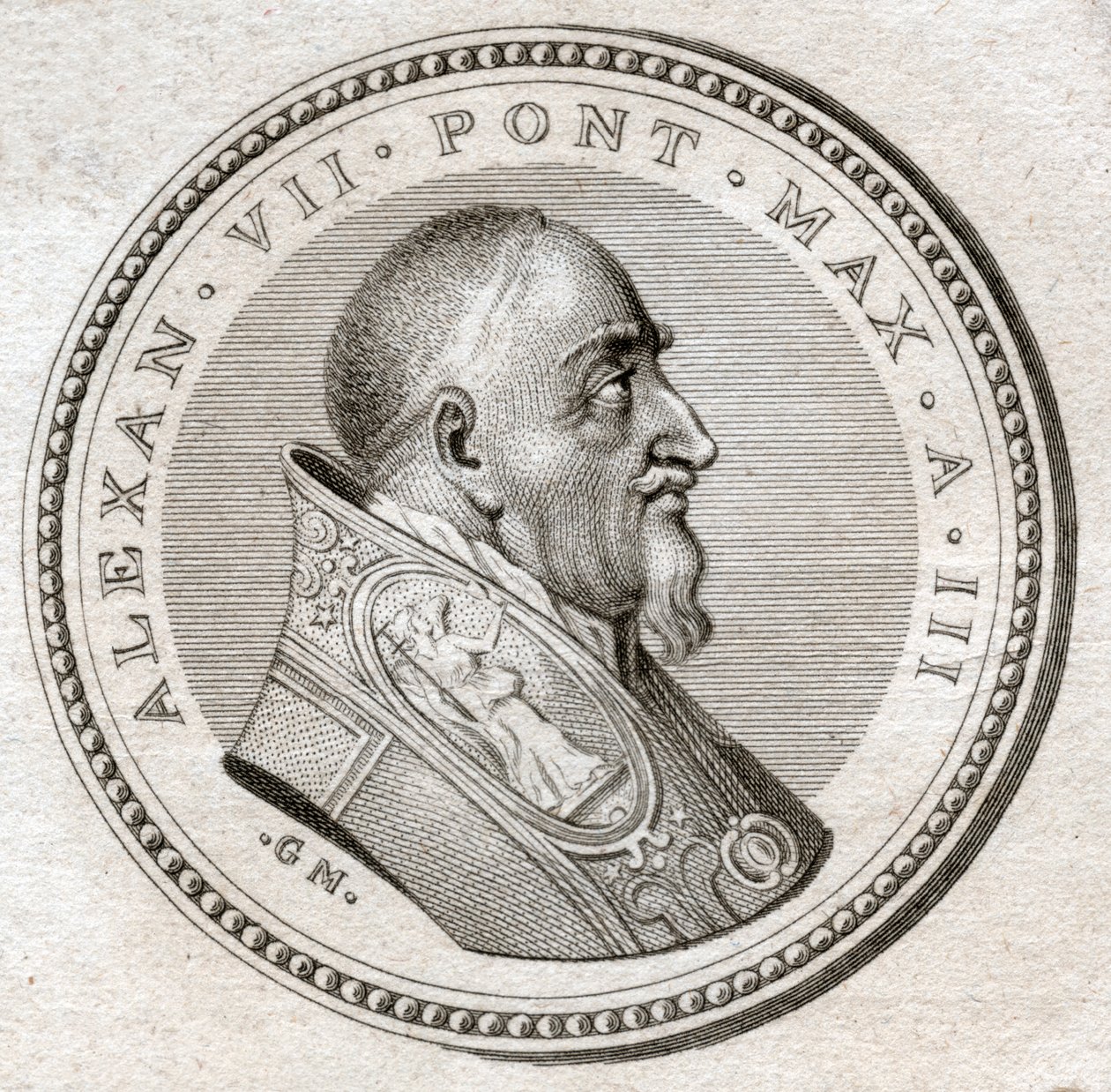 Papież Aleksander VII. (rytownictwo autorstwa Italian School