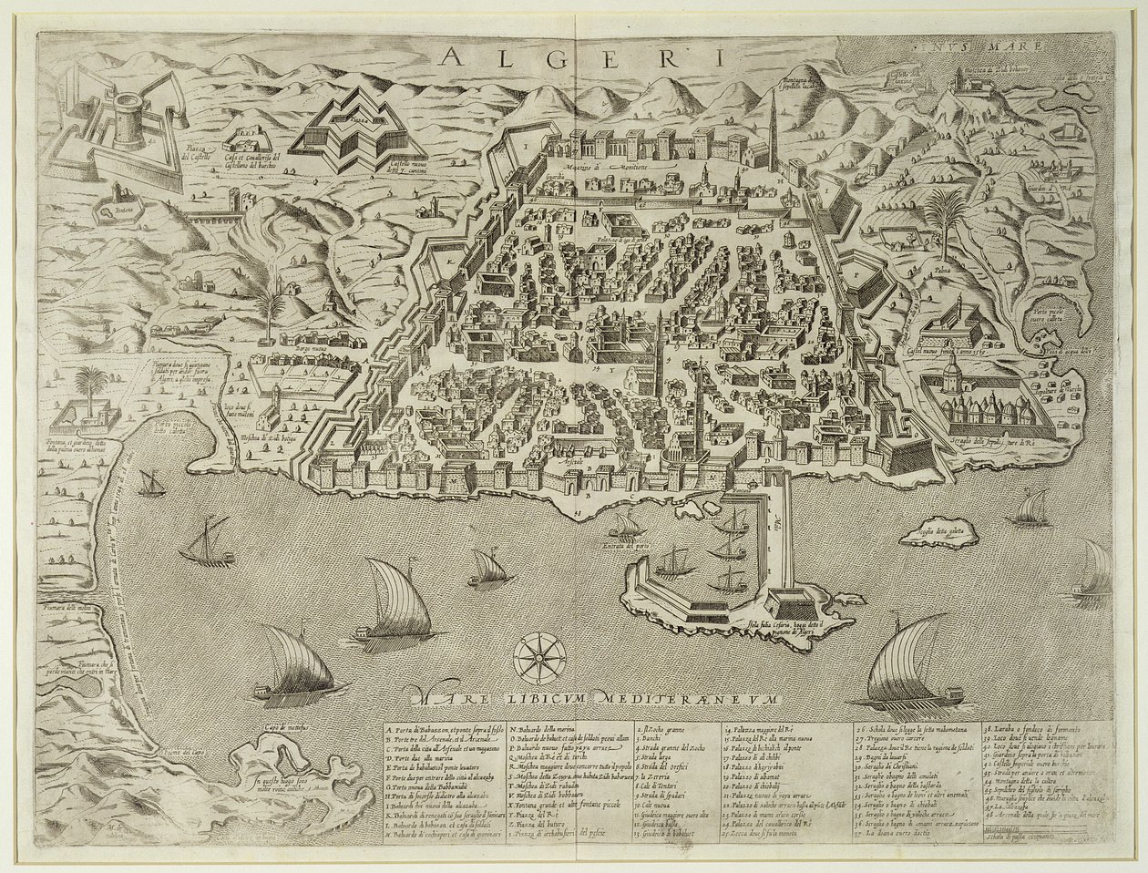 Port i miasto Algier, ok. 1572 autorstwa Italian School