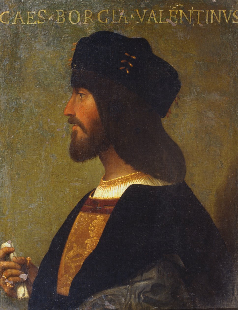 Portret Cesare Borgia autorstwa Italian School