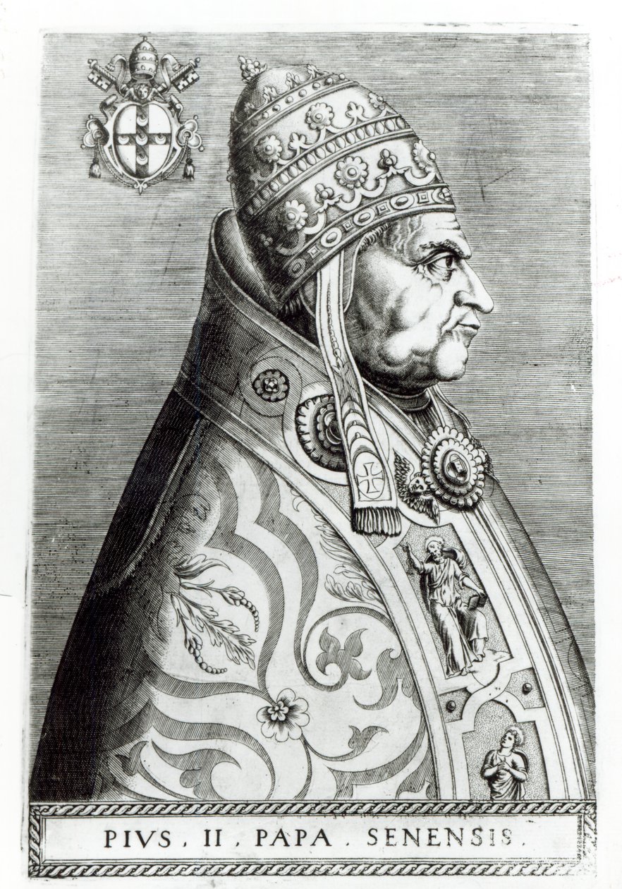 Portret papieża Piusa II autorstwa Italian School