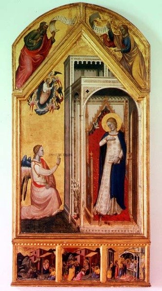 Zwiastowanie (tempera na panelu) autorstwa Italian School