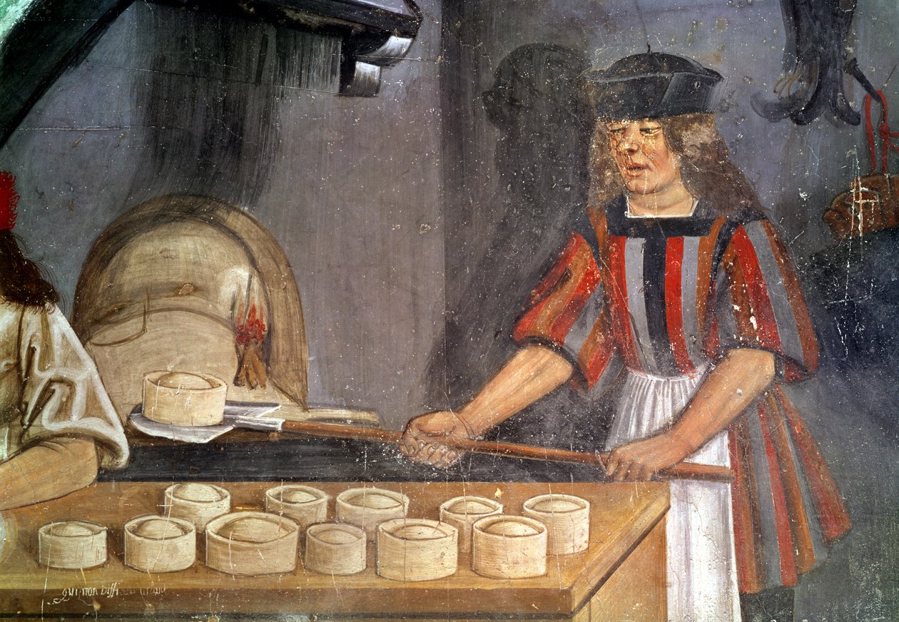 Piekarz (fresk) autorstwa Italian School