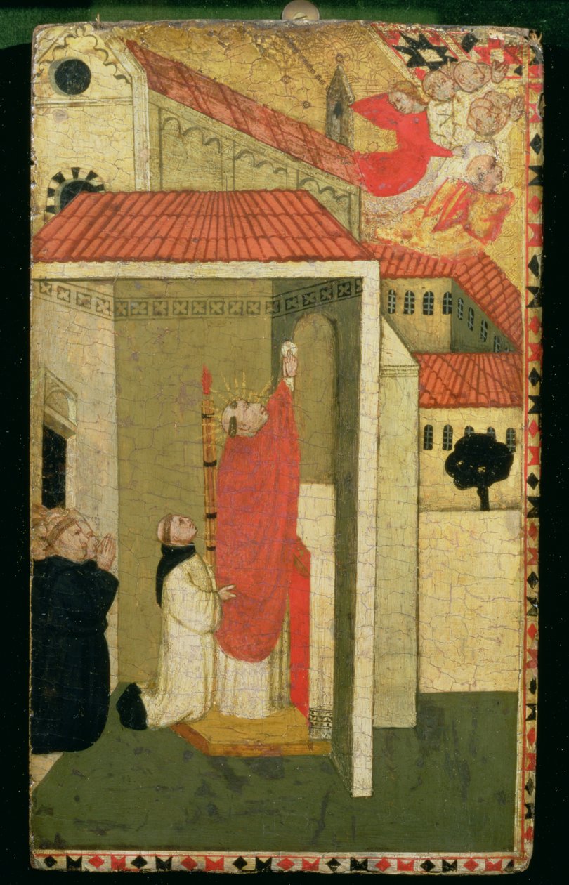 Podniesienie gospodarza (panel) autorstwa Italian School