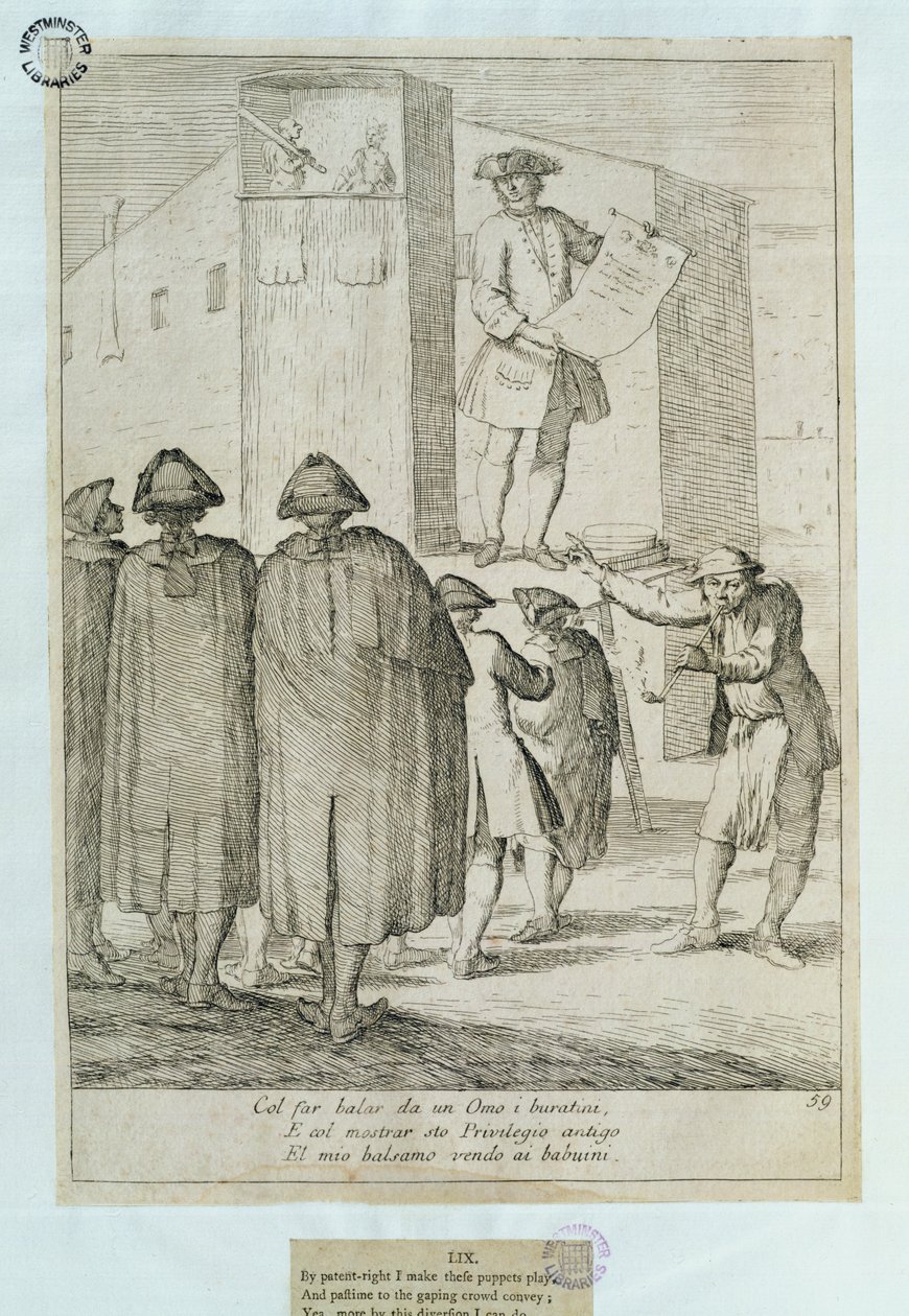 Lalkarz, 1748 autorstwa Italian School