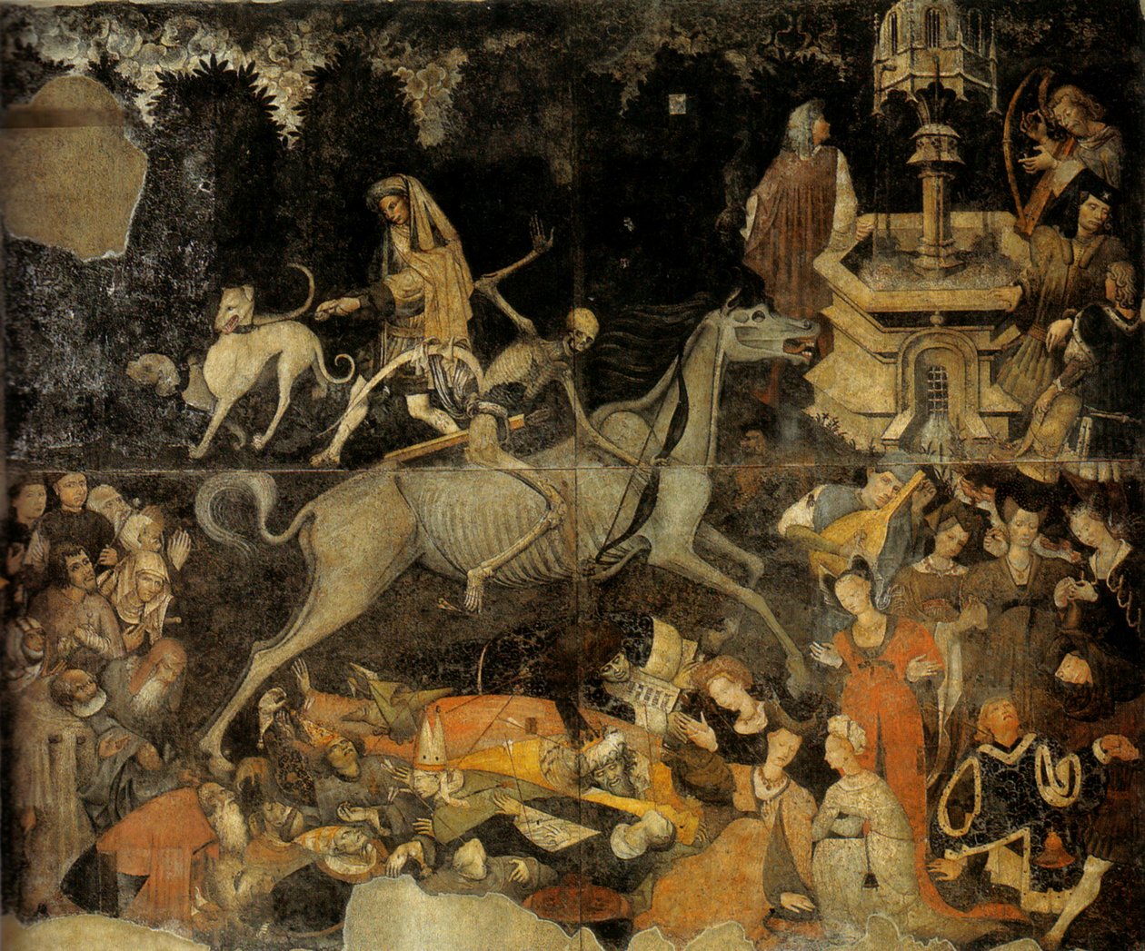 Triumf śmierci, c.1445-47 (fresk) autorstwa Italian School