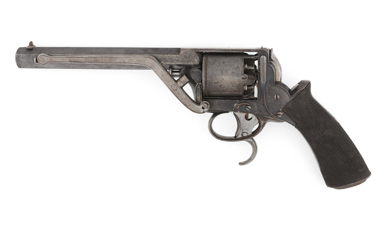 Tranter kapiszonowy Dragoon Model .50-calowy rewolwer autorstwa Italian School