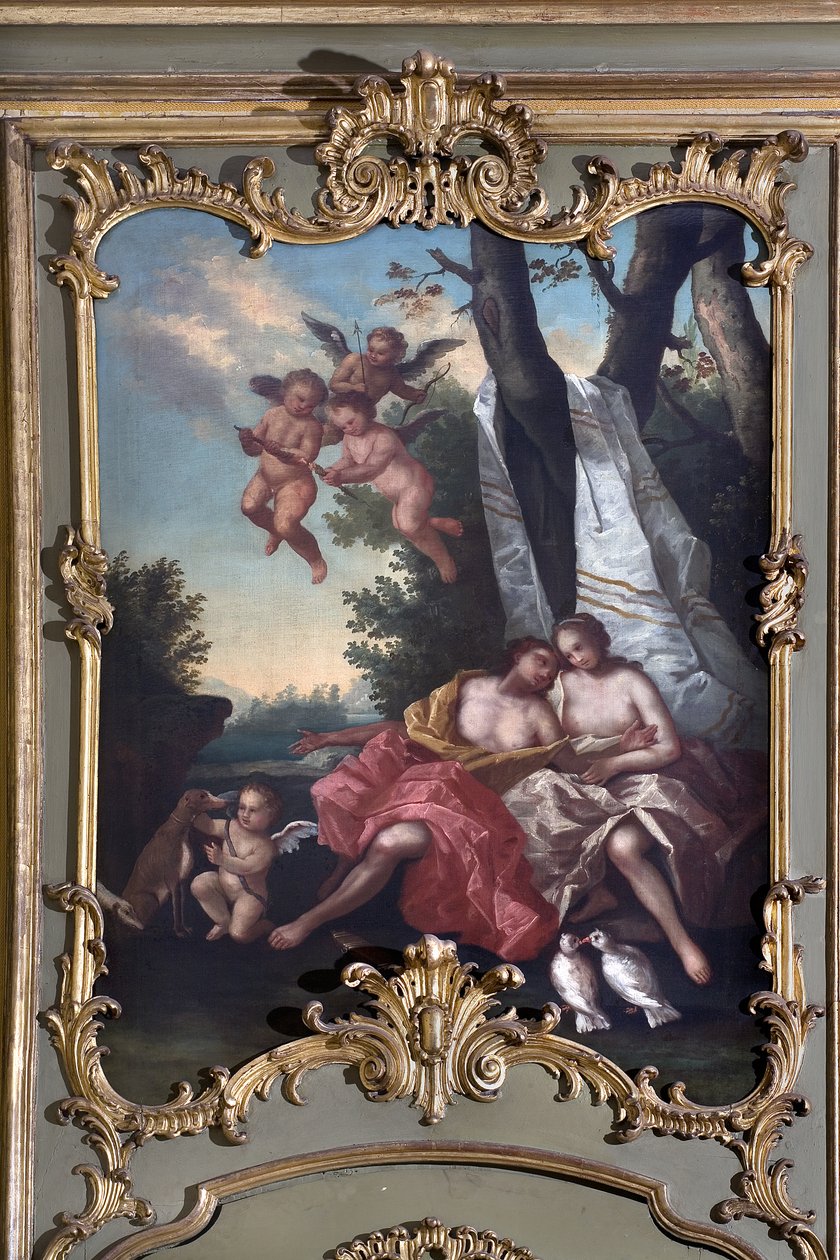 Wenus i Adonis autorstwa Italian School