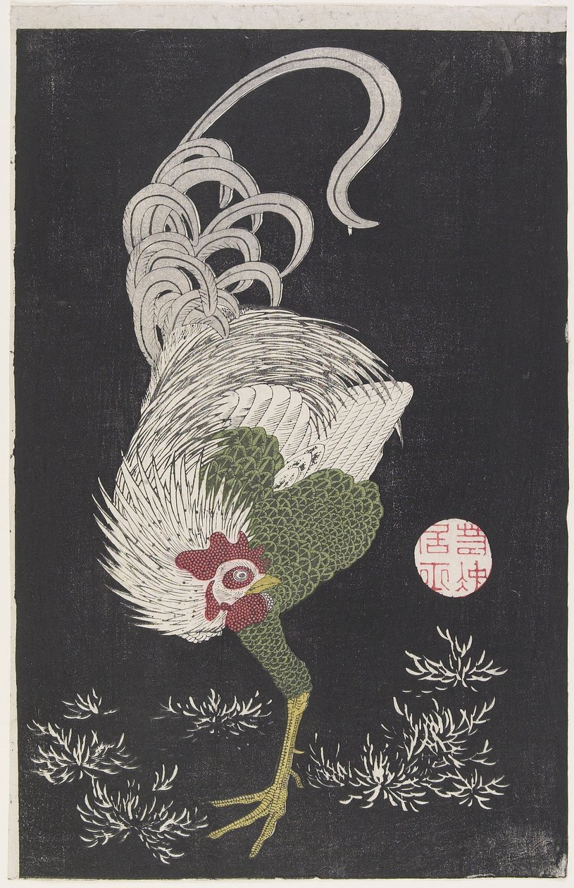 (Kogut) autorstwa Ito Jakuchu