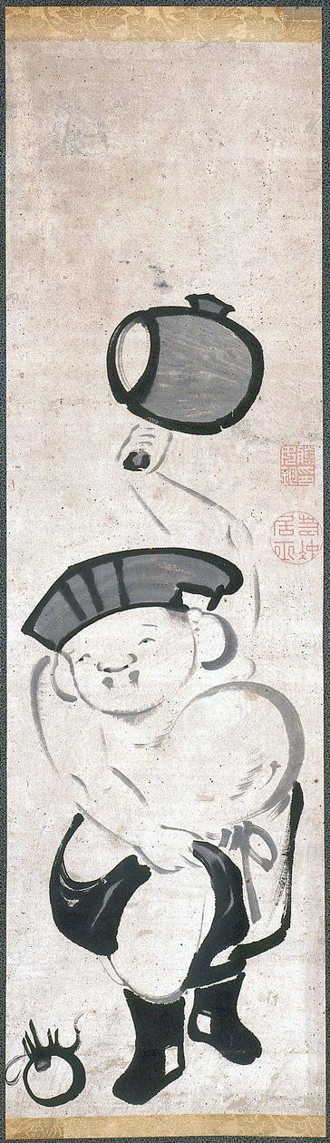 Daikoku-Ten (Ink sound Paper) autorstwa Ito Jakuchu