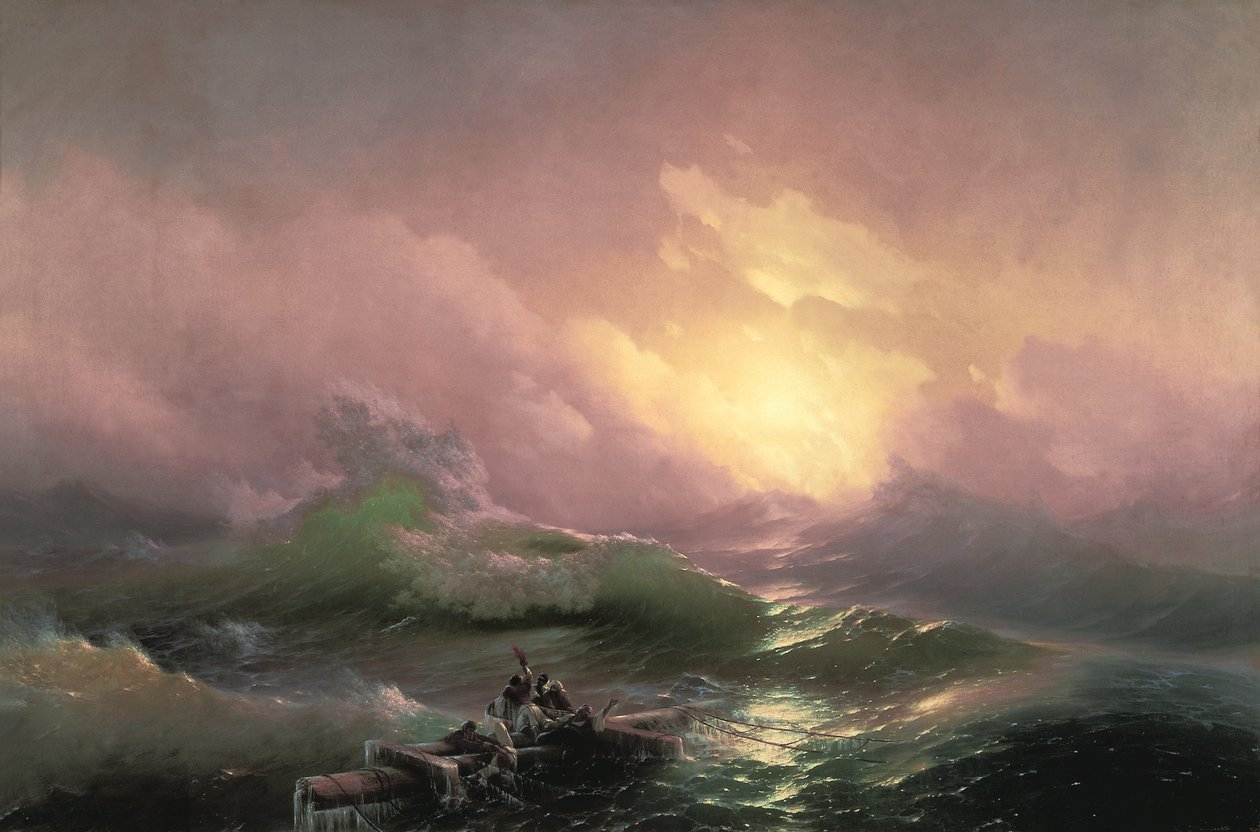 Dziewiąta fala autorstwa Ivan Konstantinovich Aivazovsky