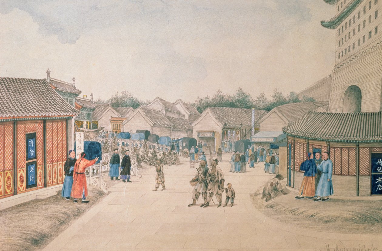 Tsyan-Minh Bridge، د چینایي سکیچ څخه، 1804-06 poli autorstwa Ivan Alexandrov