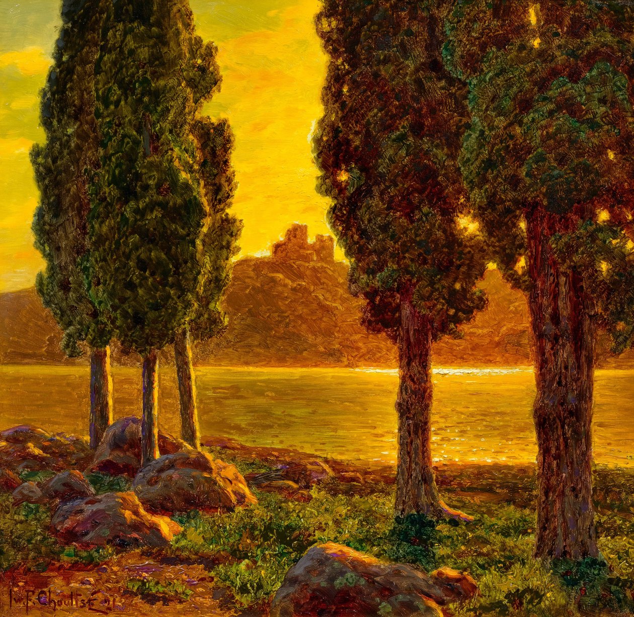 Zachód słońca autorstwa Ivan Fedorovich Choultse