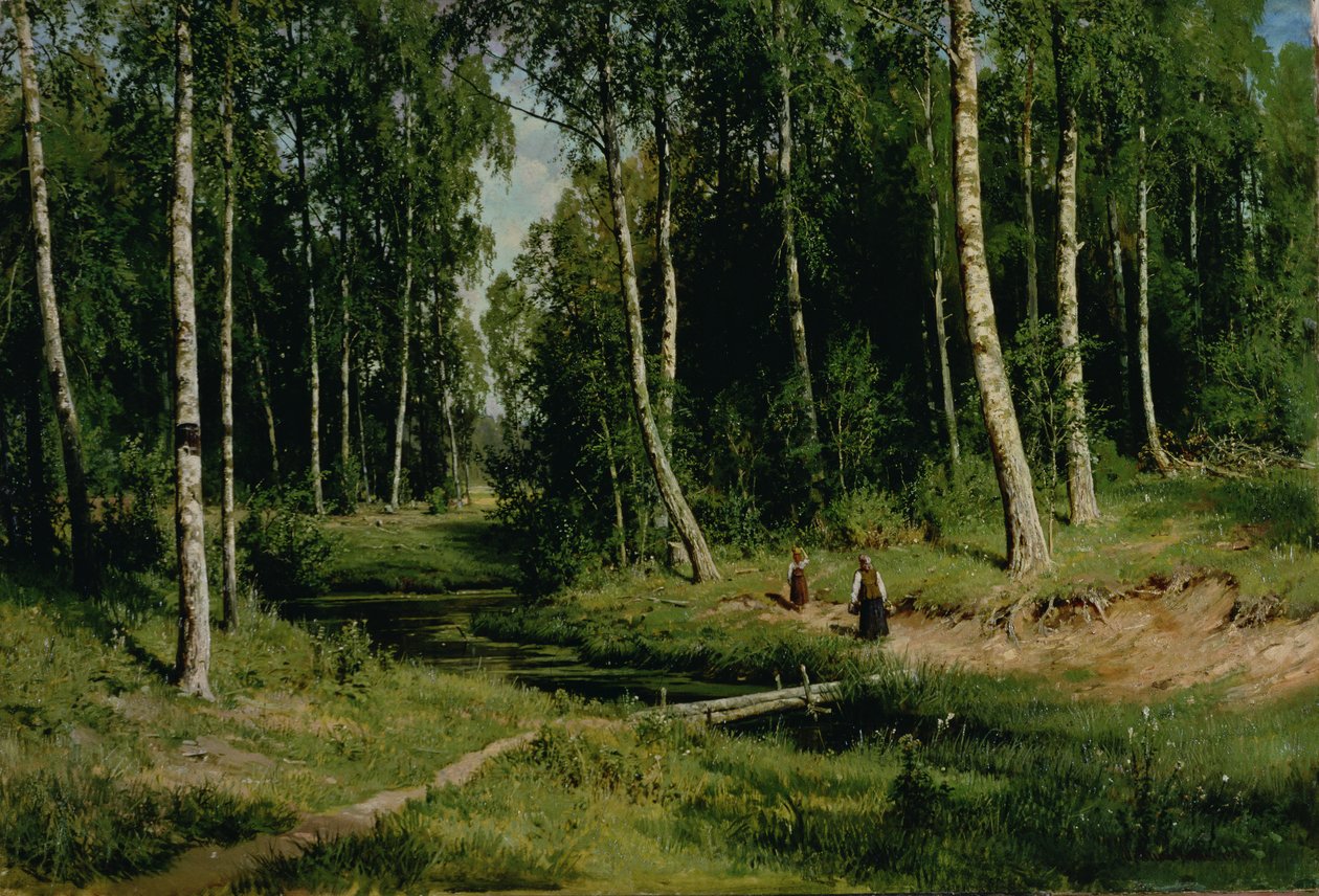W lesie brzozowym, 1883 autorstwa Ivan Ivanovich Shishkin