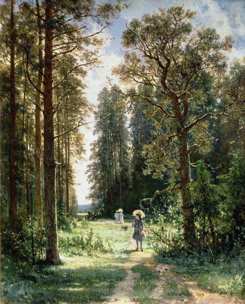 Ścieżka przez las, 1880 autorstwa Ivan Ivanovich Shishkin