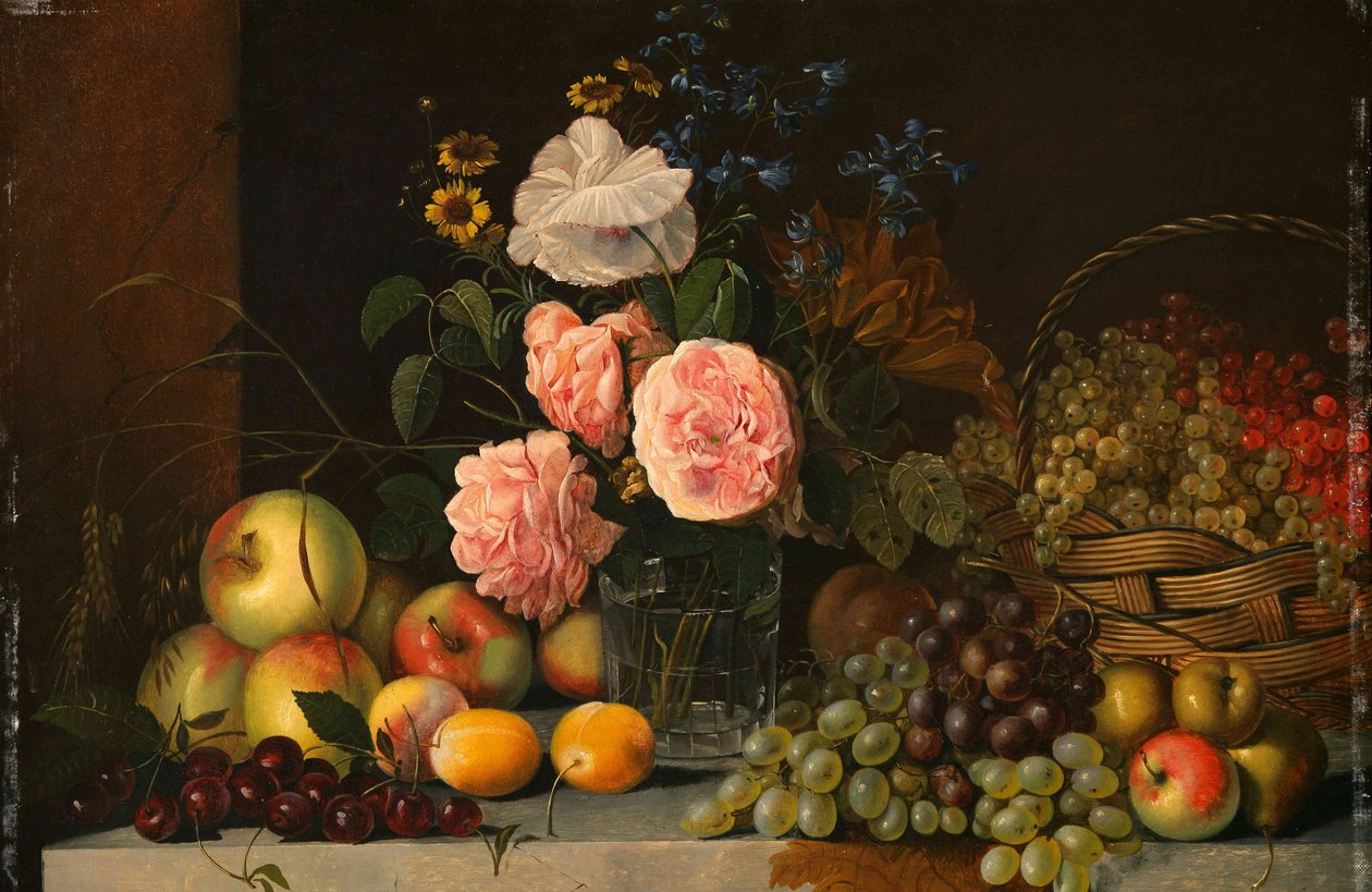 Róże i owoce autorstwa Ivan Khrutsky