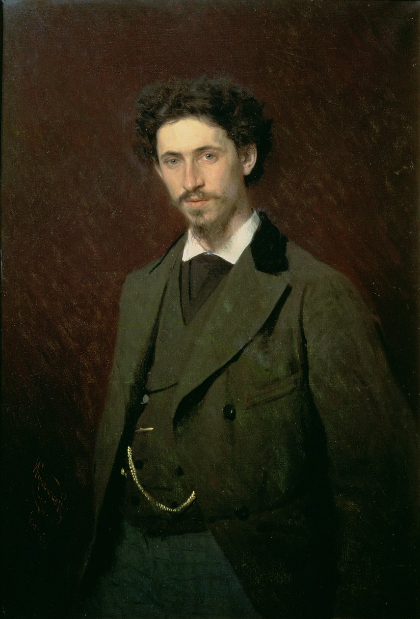Portret Ilji Efimowicza Repina, 1876 autorstwa Ivan Nikolaevich Kramskoy