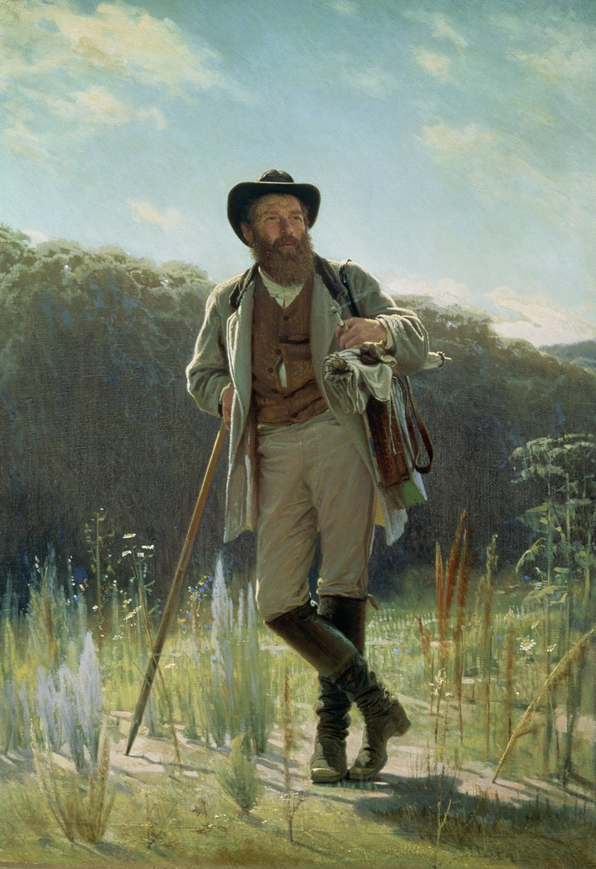 Portright Iwana Iwanowicza Szyszkina (1832-98), 1873 autorstwa Ivan Nikolaevich Kramskoy