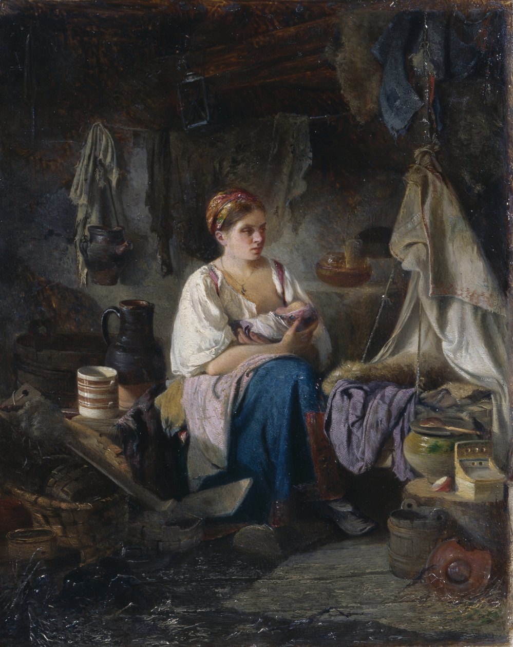Młoda Matka, 1868 autorstwa Ivan Andreyevich Pelevin