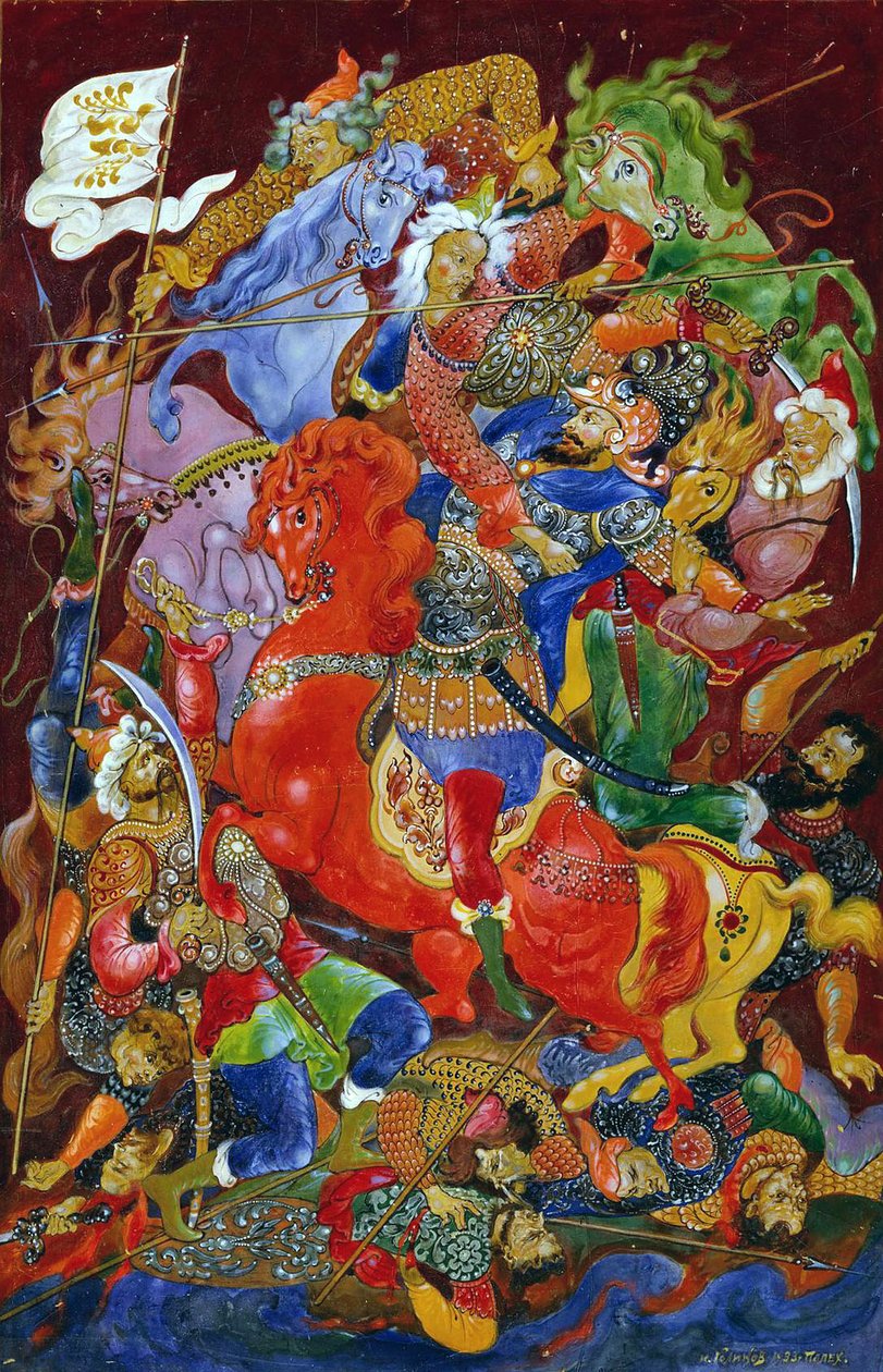 Schwytanie księcia Igora, 1932-1933. autorstwa Ivan Ivanovich Golikov