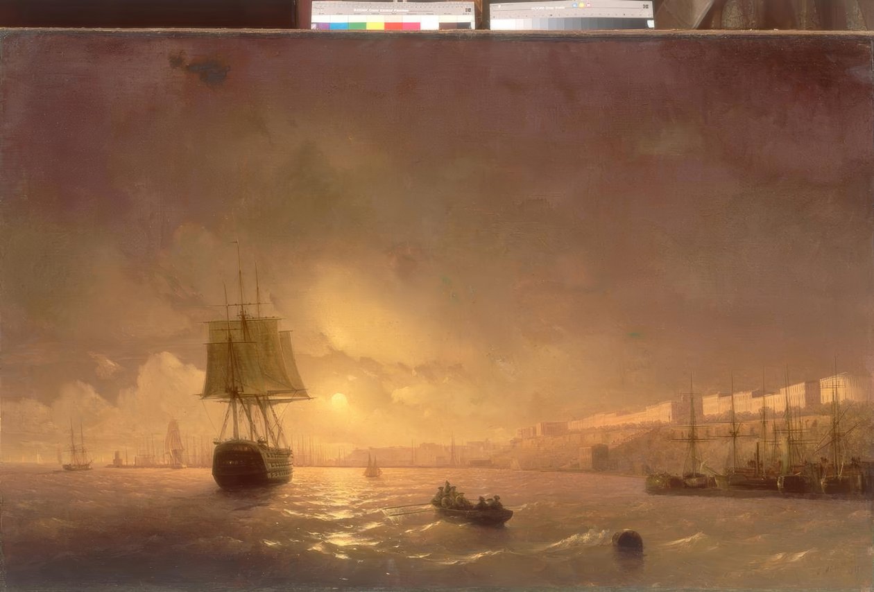 Widok na Odessę w księżycową noc autorstwa Ivan Konstantinovich Aivazovsky