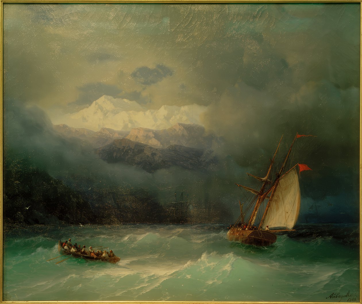 IK Aivazovsky, Stormy Sea autorstwa Ivan Konstantinovich Aivazovsky