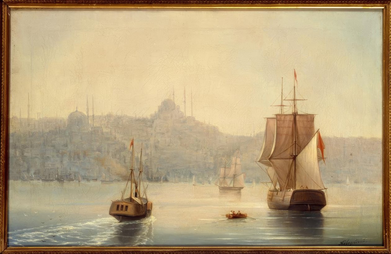 Konstantynopol, port / obraz IK Aivazovsky autorstwa Ivan Konstantinovich Aivazovsky