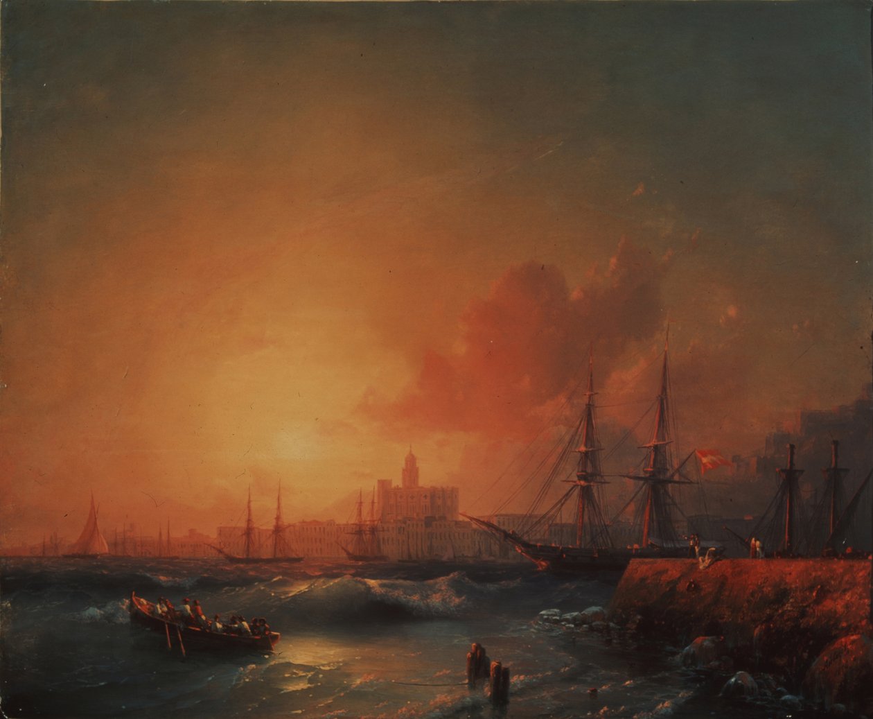 Malaga, 1854 autorstwa Ivan Konstantinovich Aivazovsky