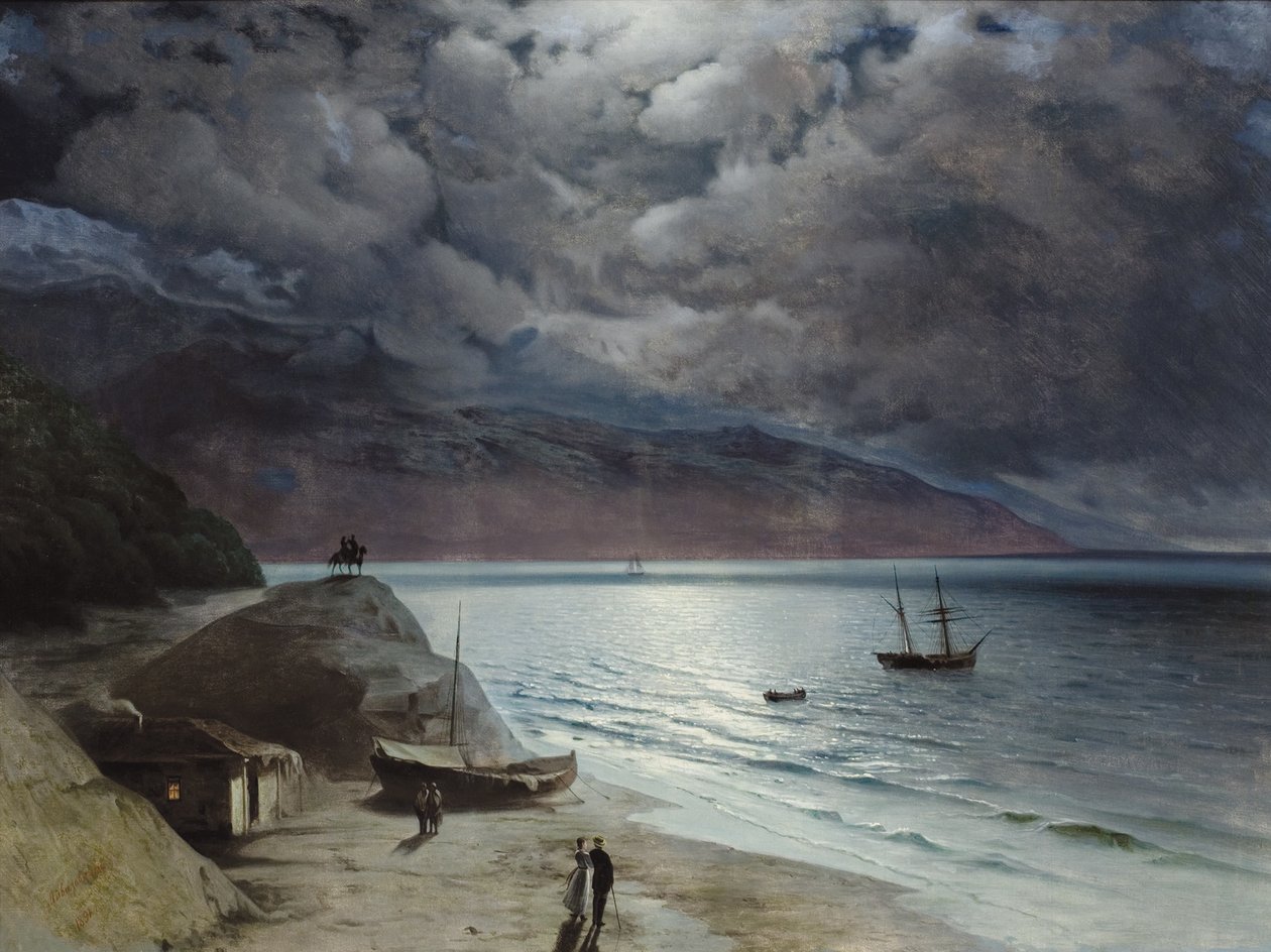 Noc u Gurzuf, 1891 autorstwa Ivan Konstantinovich Aivazovsky