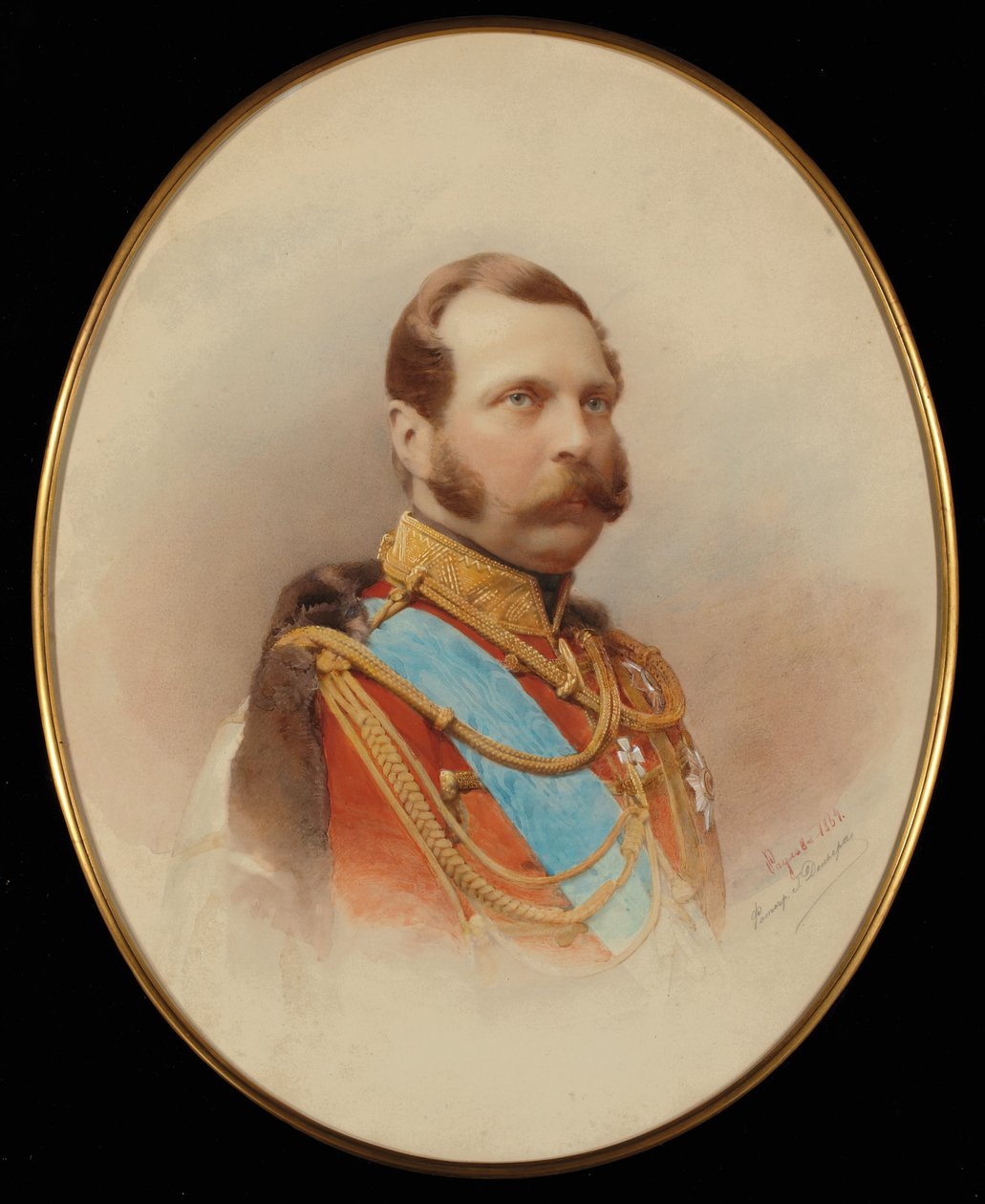 Portret Aleksandra II (1818-1881) autorstwa Ivan Raulov
