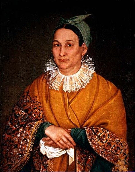Portret żony kupca autorstwa Ivan Vasilievich Tarkhanov