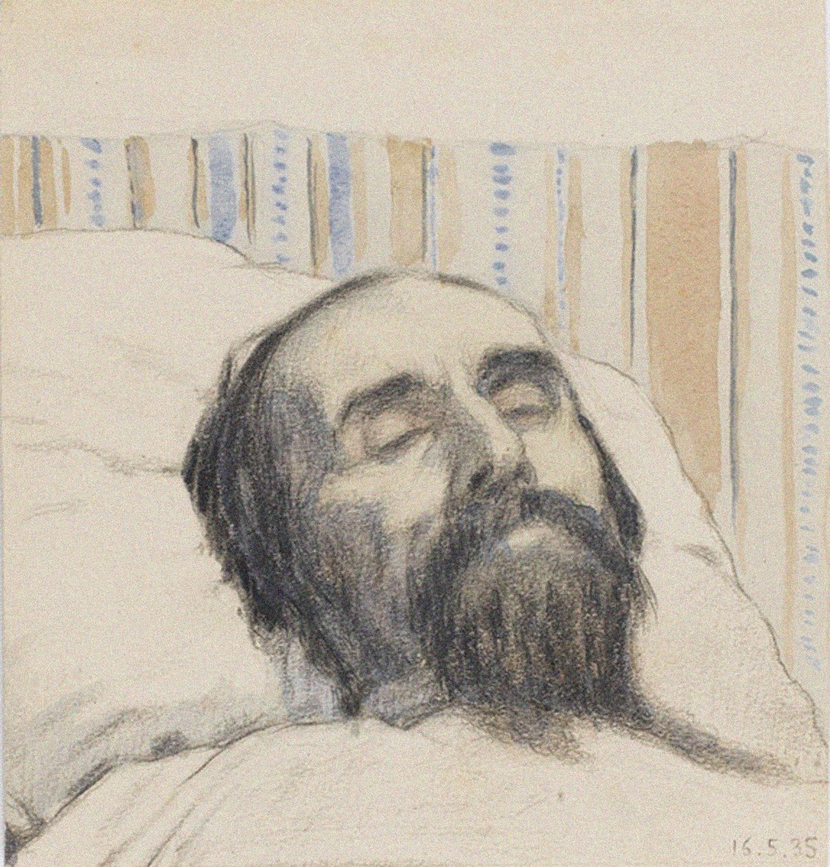 Malewicz na łożu śmierci autorstwa Ivan Vassilyevich Klyun