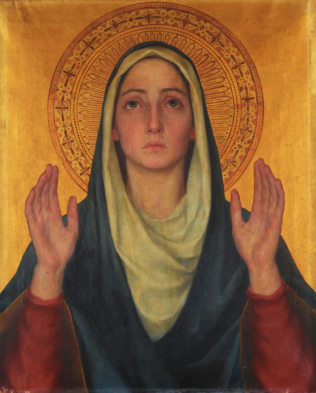 Portret Madonny Często autorstwa Ivana Kobilca
