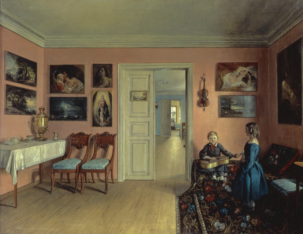 W Pokoju Artystów, 1855 autorstwa Iwan Chrutsky
