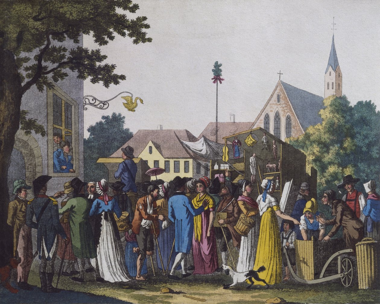 Targ, 1810 (kolor grawerowany) autorstwa J. B. Wunder