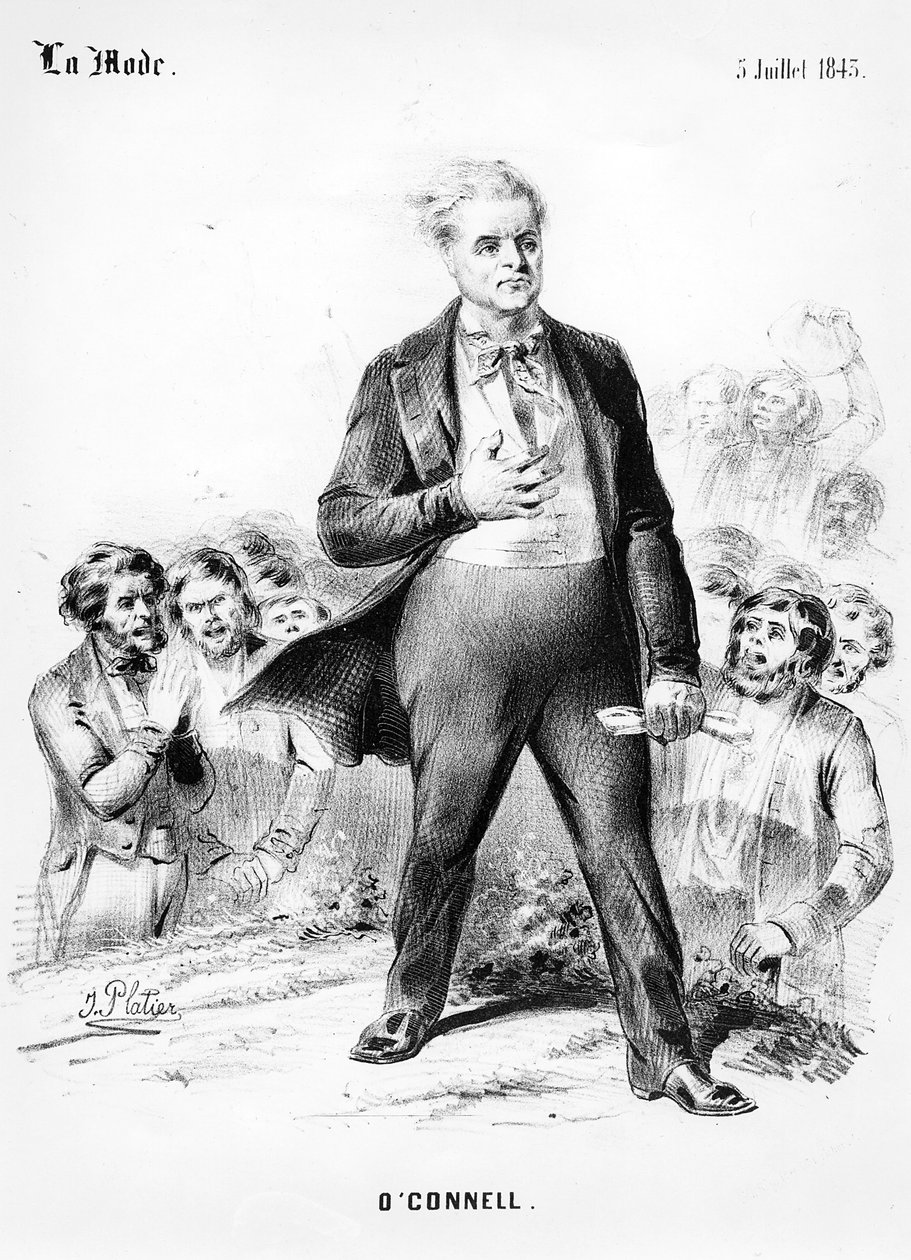 Daniel OConnell, z La Mode, 5 lipca 1843 r. autorstwa J. Platier