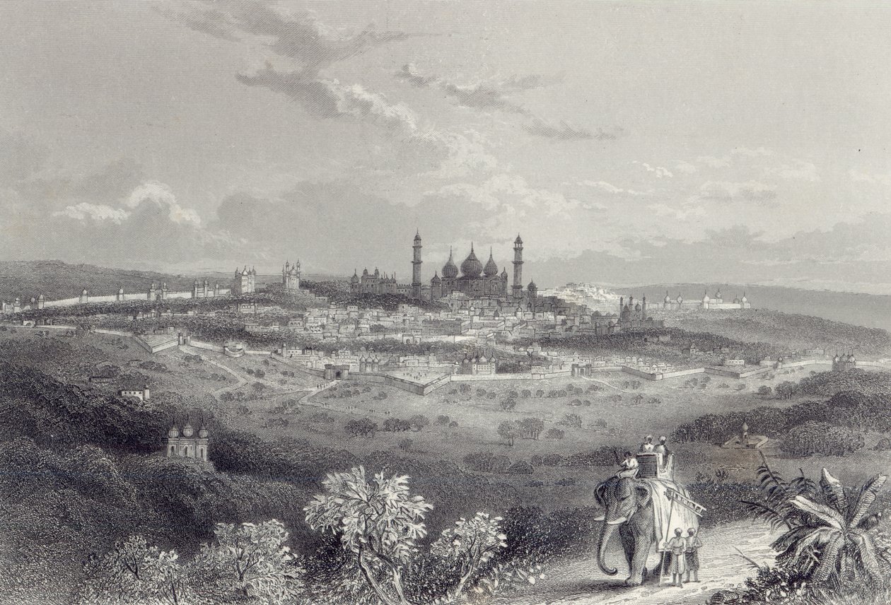 Delhi, grawerowane przez Edwarda Paxmana Brandarda (1819-98) c.1860 autorstwa John Ramage