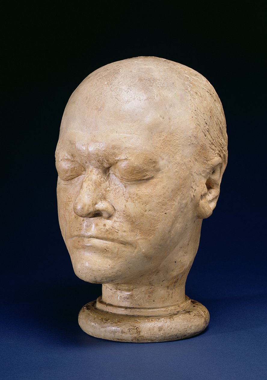 William Blake (1757-1827) Maska życia, 1823 (tynk) autorstwa J. S Deville