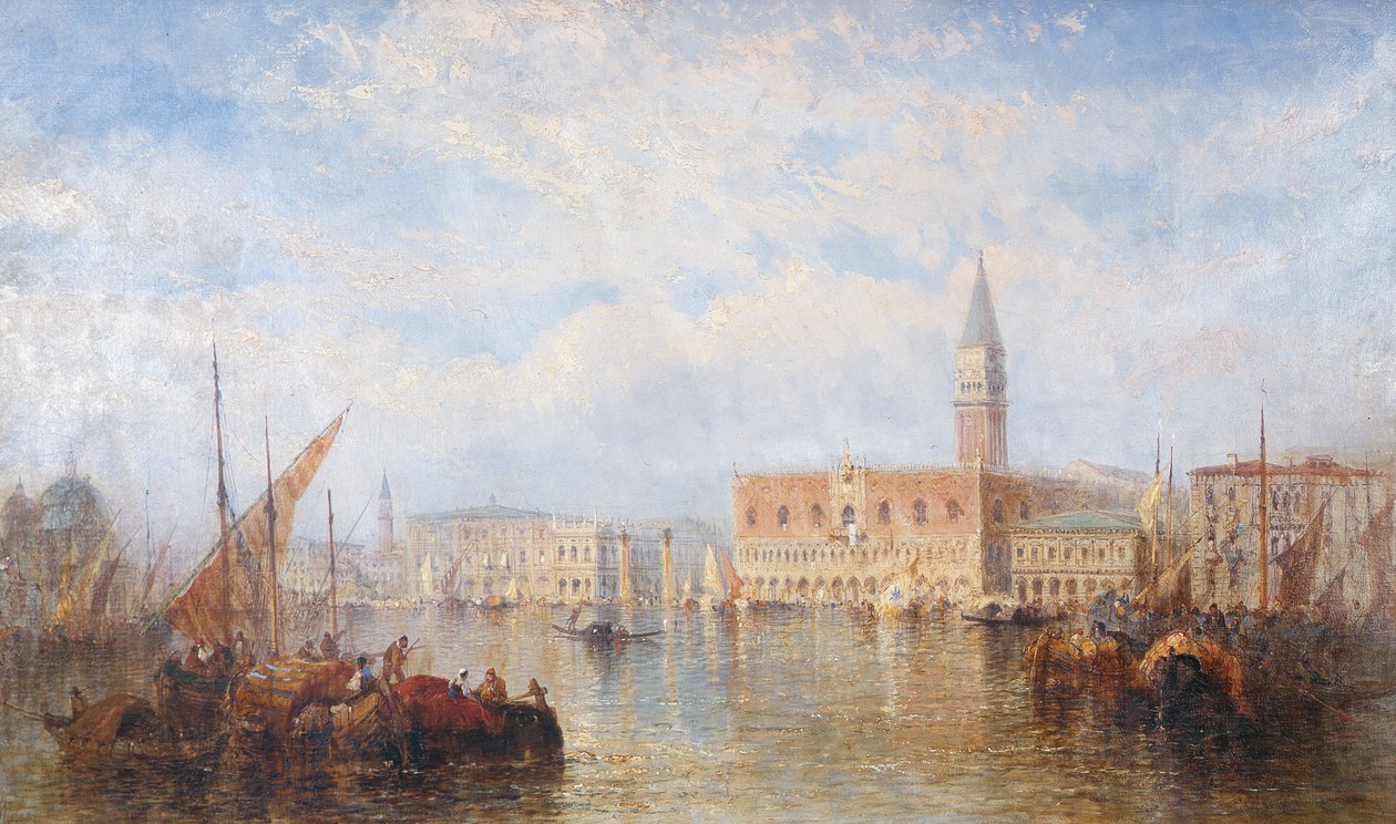 Widok na Palazzo Ducale, Wenecja autorstwa J. Vivian