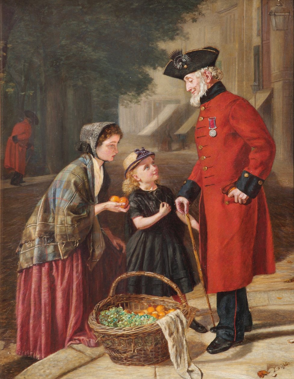 Pomarańczowi sprzedawcy autorstwa J. Wighton