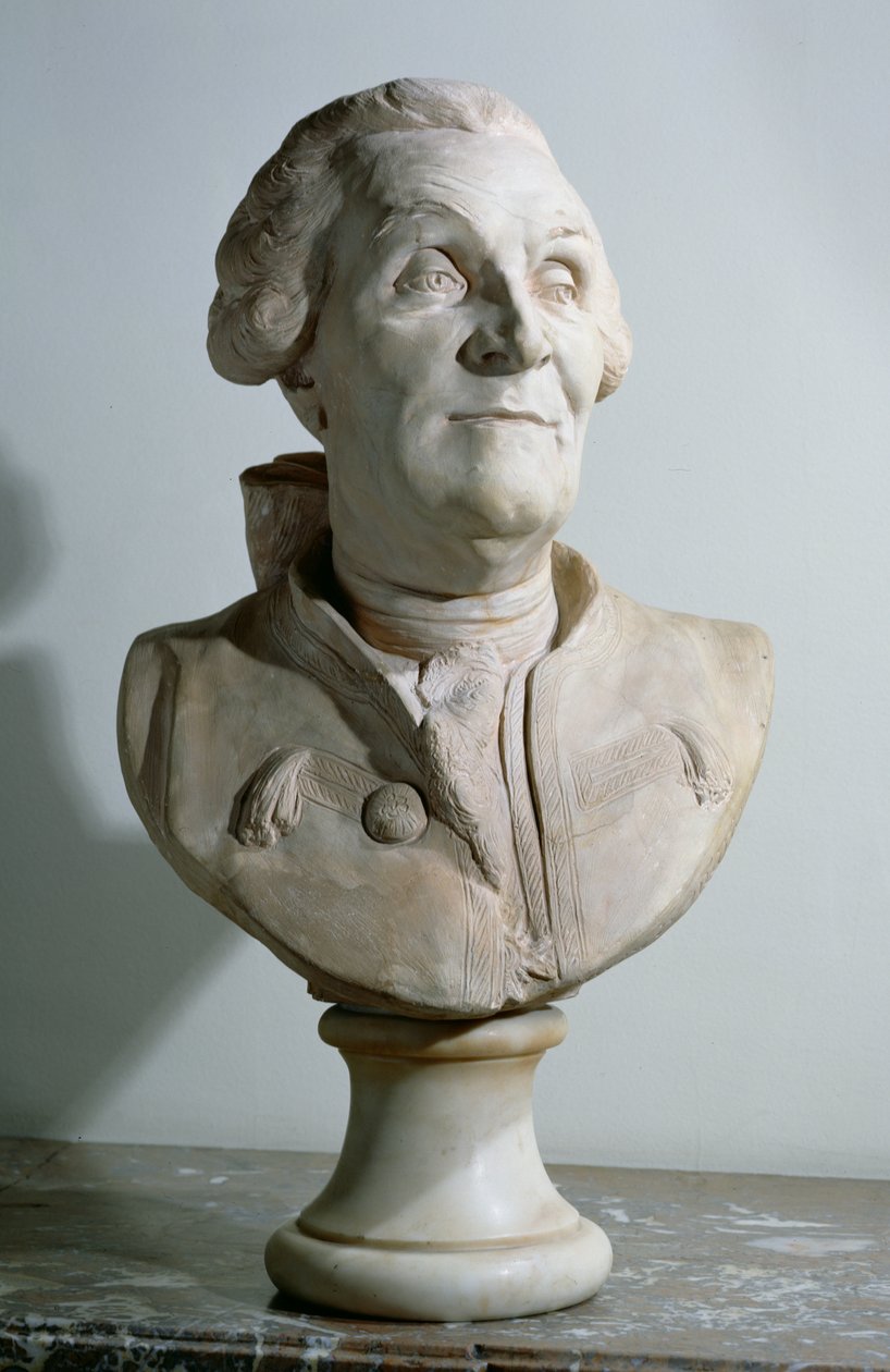 Popiersie Charlesa Marie de La Condamine (1701-74) autorstwa J.B.C dHuet