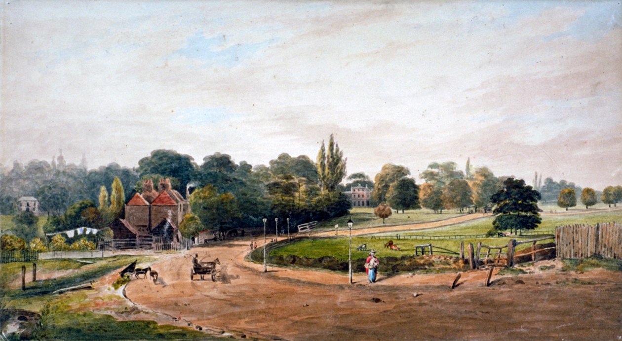 Lordship Lane, Camberwell, Londyn, c1860 autorstwa JC Mandy