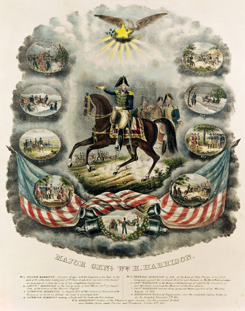 Generał dywizji William Henry Harrison, c.1813 autorstwa J.C. Richard
