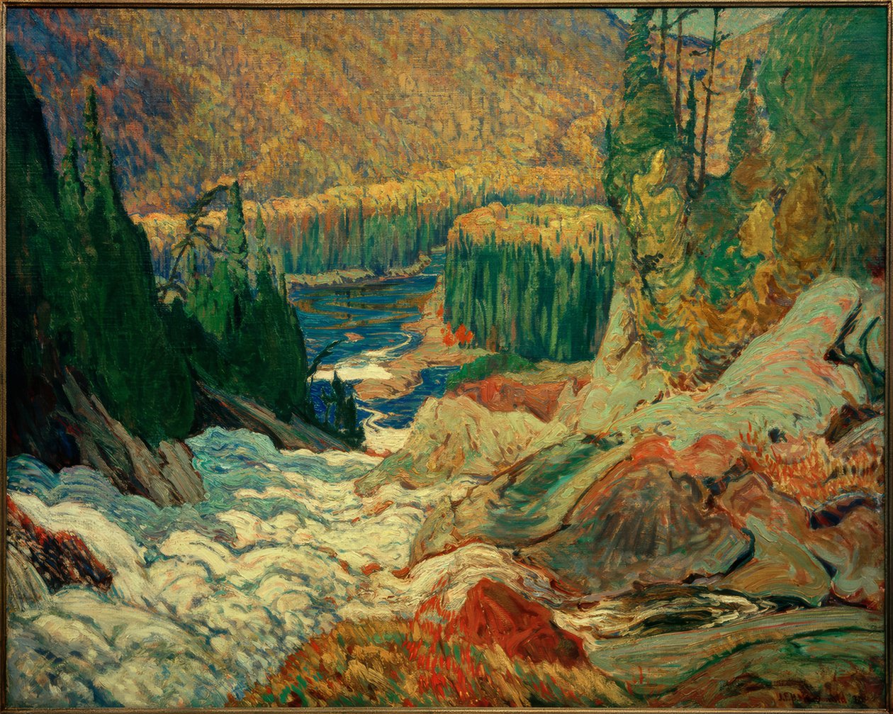 Wodospady, rzeka Montreal autorstwa J.E.H. MacDonald