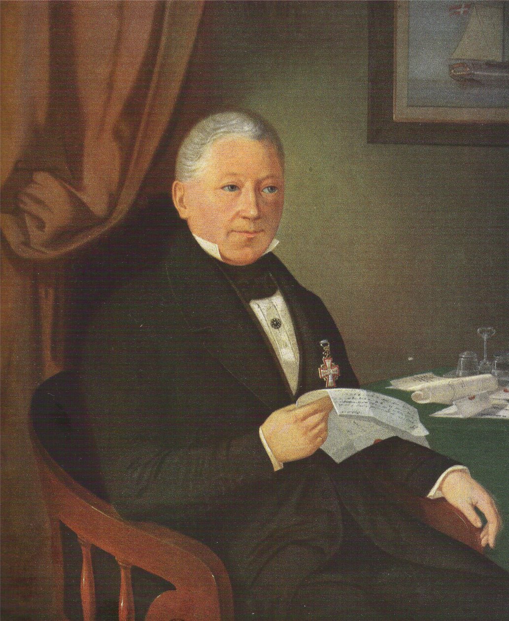 Portret Jakuba Holma (1770-1845) autorstwa J.F. Møller