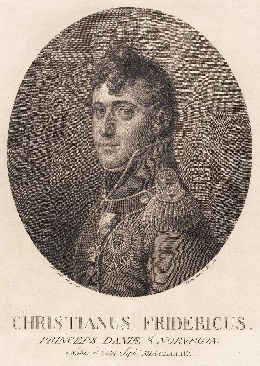 Christian Frederik autorstwa J.F. Clemens