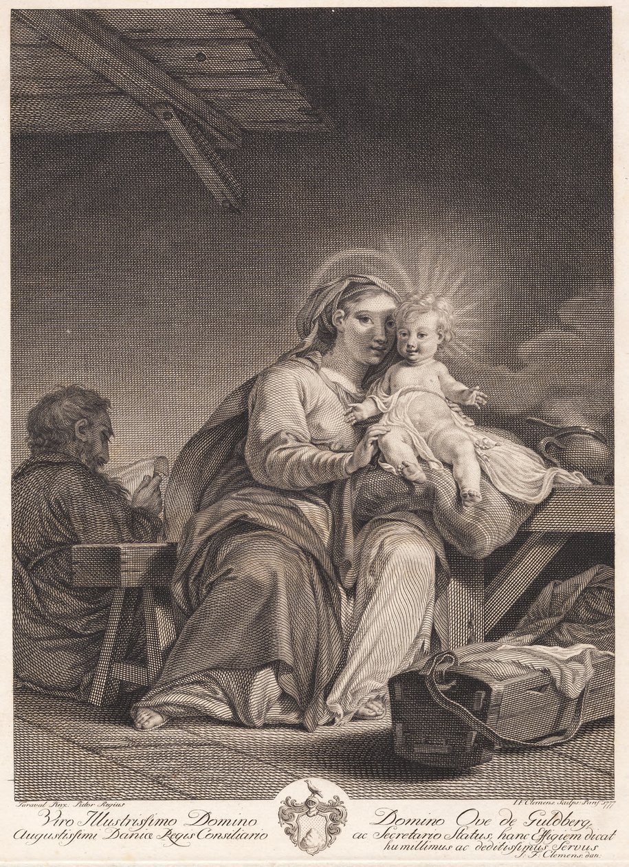 Święta Rodzina autorstwa J.F. Clemens