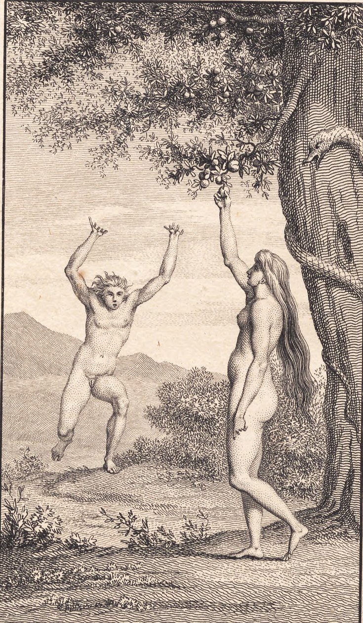 Ilustracja do "Adama i Ewy" Ewalda. III autorstwa J.F. Clemens