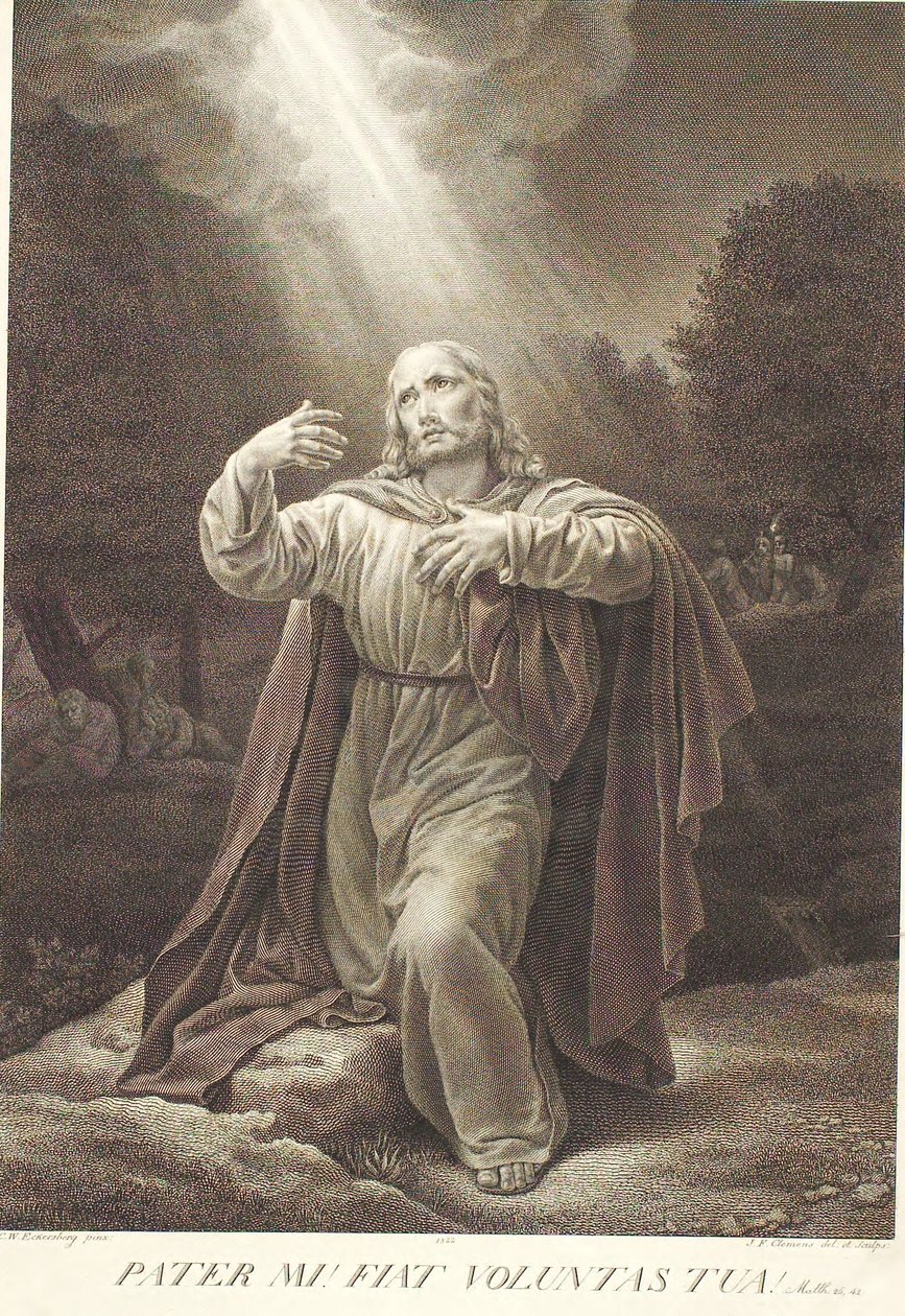 Kristus i Getsemani mają autorstwa J.F. Clemens