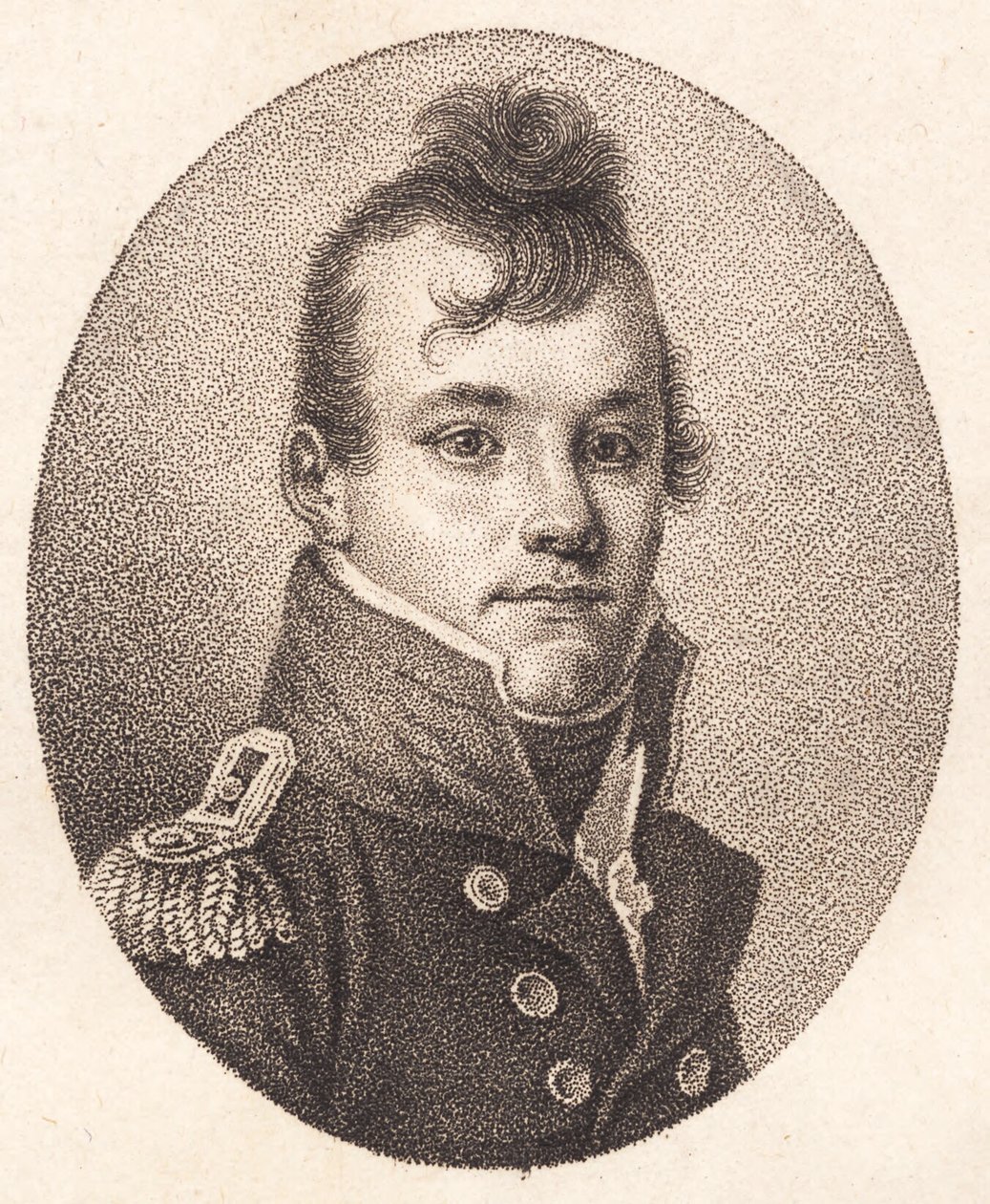 Porucznik O.C. Lange autorstwa J.F. Clemens